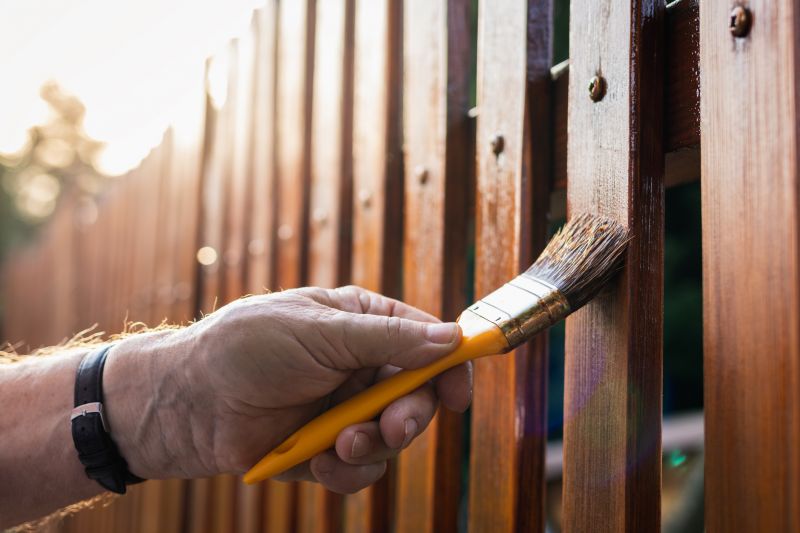 Fence Staining Application